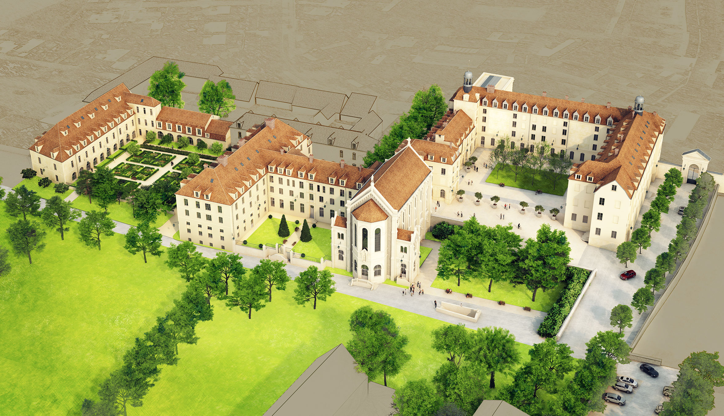 Monument historique à 77230